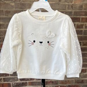 First Impressions White Animal Face Top